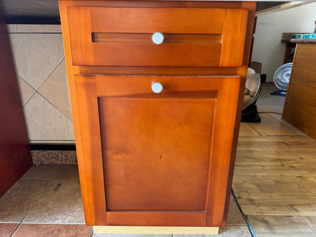 Honey shaker style cabinet